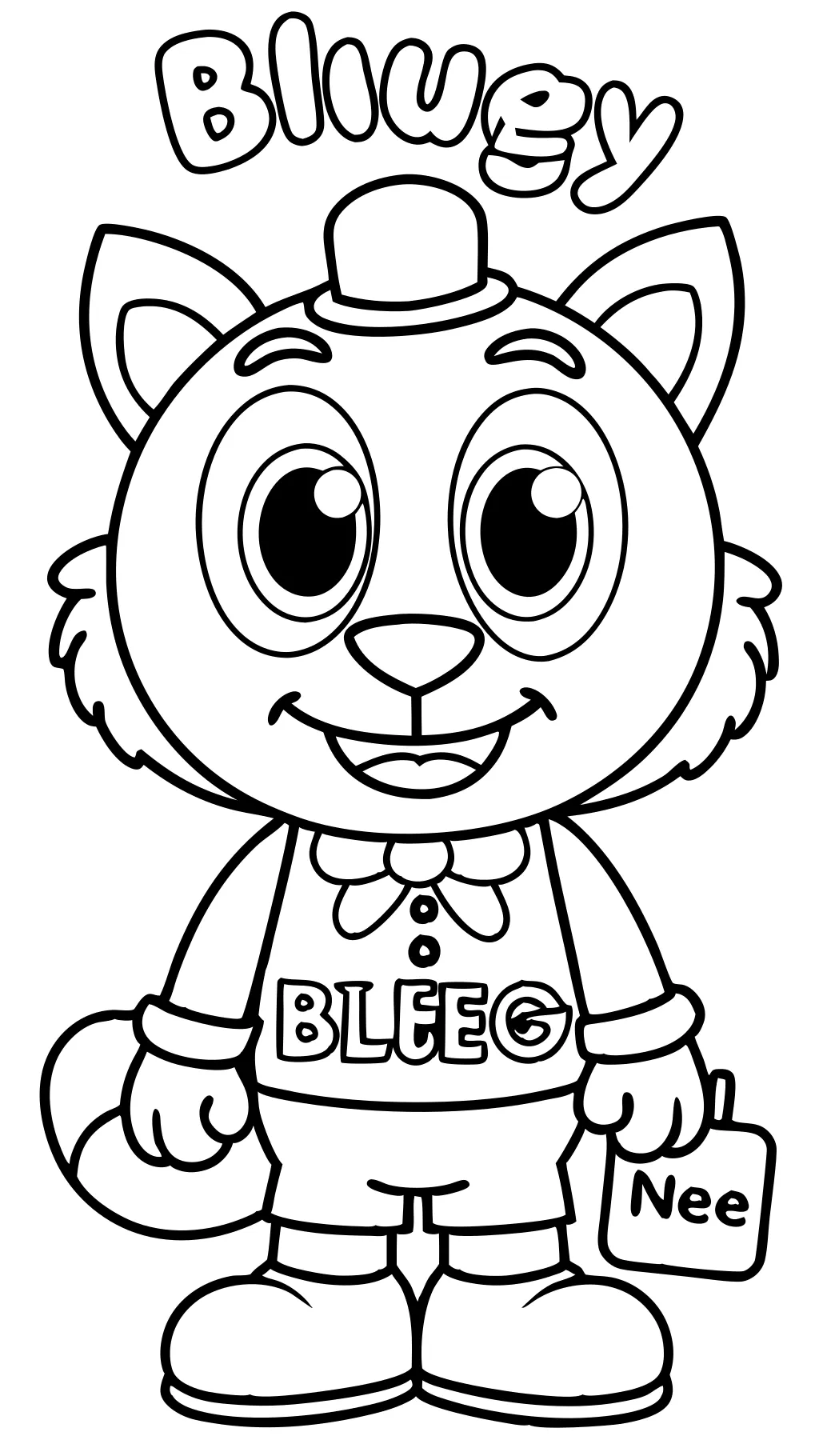 bluey characters coloring pages